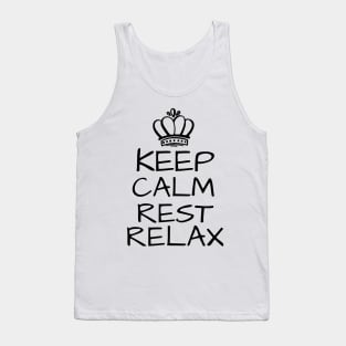 Keep Calm Rest Relax Tank Top